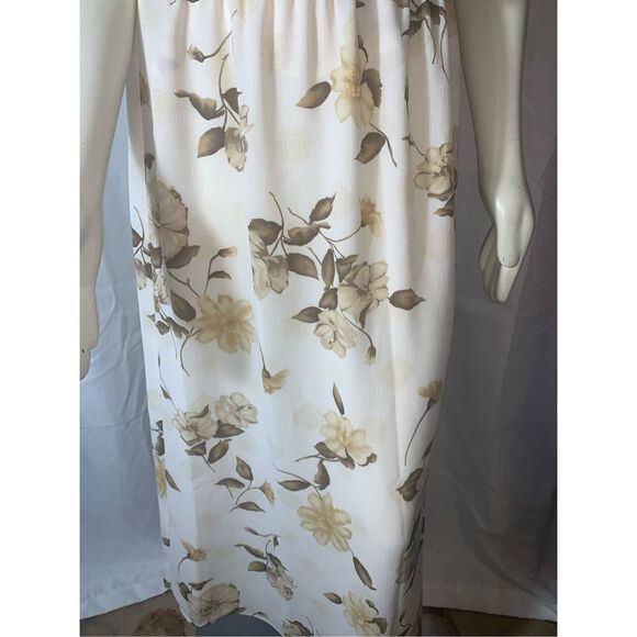 Vintage Chiffon Floral Skirt Set Medium - Picture 2 of 14